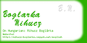 boglarka mihucz business card