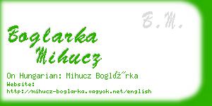 boglarka mihucz business card